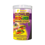 Tropical Cichlid Red & Green Medium Sticks