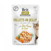 Brit Care Cat Fillets in Jelly Fine Trout & Cod 