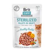 Brit Care Cat Sterilized Fillets in Gravy with Healthy Rabbit