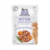 Brit Care Kitten Fiillets in Jelly with Savory Salmon 