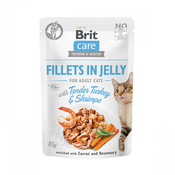 Brit Care Cat Fillets in Jelly Tender Turkey & Shrimps 