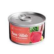 Savory Tuna Fillets rich in Mackerel in Jelly for Adult Cats