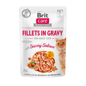 Brit Care Cat Fillets in Gravy with Savory Salmon